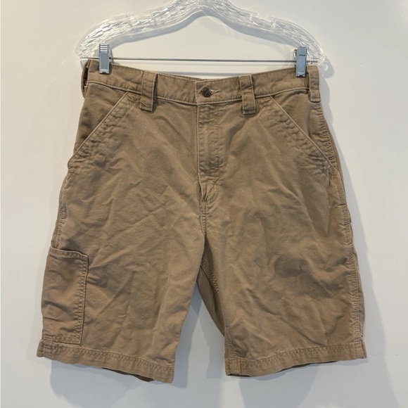 Carhartt Loose Fit Cotton Canvas Carpenter 9” Shorts Mens Size 32 - Picture 1 of 7